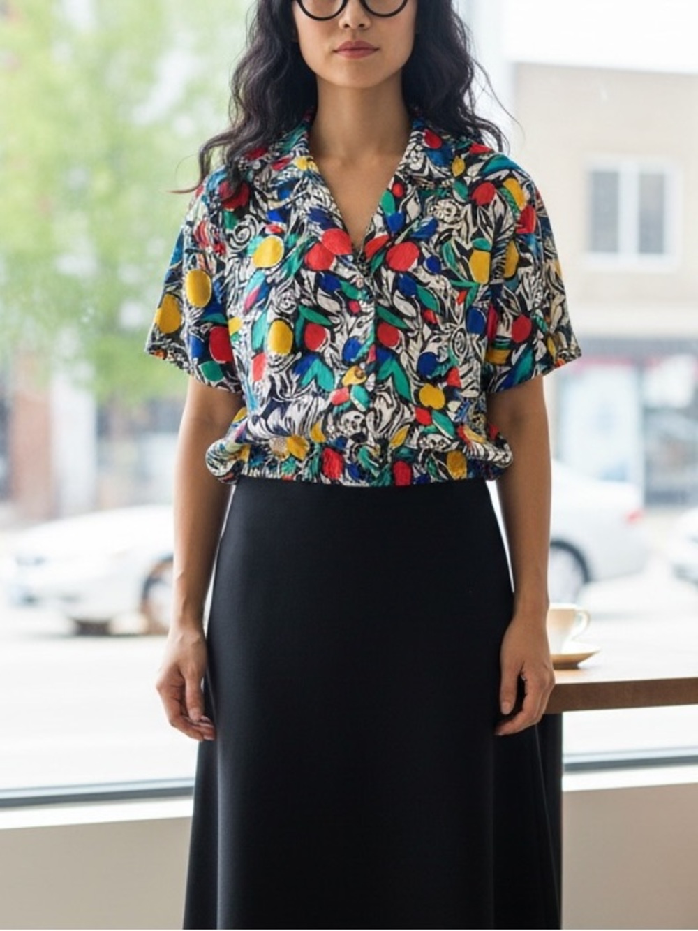 Vintage floral top